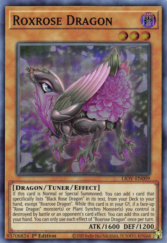 Roxrose Dragon [LIOV-EN009] Super Rare | Nerdhalla Games