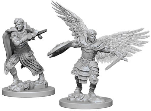 WizKids: Nolzur's Marvelous Miniatures Wave #6 - Aasimar Fighter Male | Nerdhalla Games