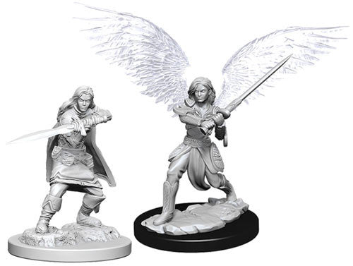 WizKids: Nolzur's Marvelous Miniatures Wave #6 - Aasimar Fighter Female | Nerdhalla Games