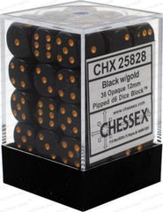 Chessex Dice - 12mm d6 Dice Block (36 Dice) | Nerdhalla Games