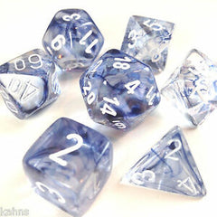 Chessex - Polyhedral 7 Sided Dice Set - Nebula | Nerdhalla Games