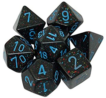 Chessex - Polyhedral 7 Sided Dice Set - Speckled | Nerdhalla Games