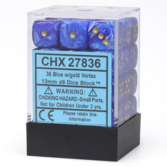 Chessex Dice - 12mm d6 Dice Block (36 Dice) | Nerdhalla Games