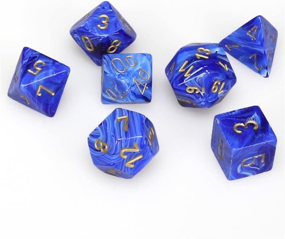 Chessex - Polyhedral 7 Sided Dice Set - Vortex | Nerdhalla Games