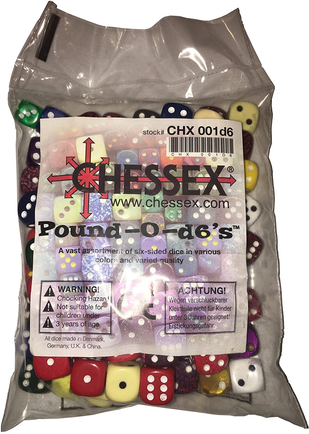 Chessex - 6 Sided Dice - Bag-O-D6's | Nerdhalla Games