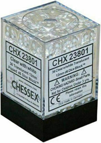 Chessex Dice - 12mm d6 Dice Block (36 Dice) | Nerdhalla Games