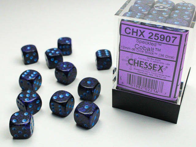 Chessex Dice - 12mm d6 Dice Block (36 Dice) | Nerdhalla Games