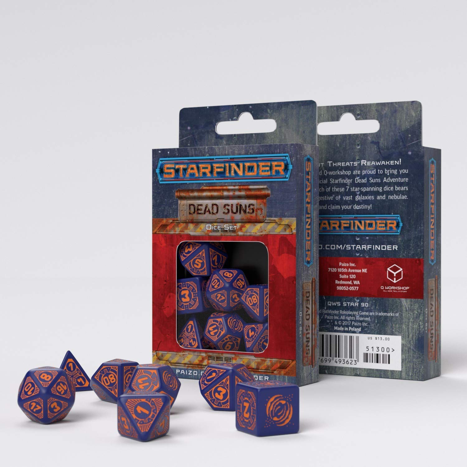 Starfinder Accessories:  Dice - The Devastation Ark | Nerdhalla Games