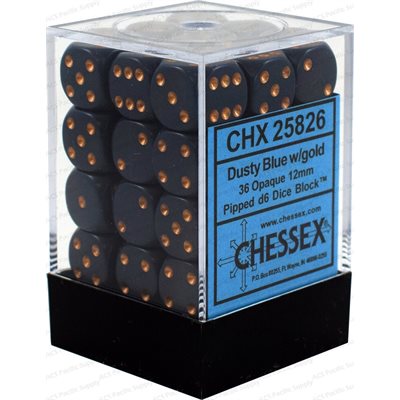 Chessex Dice - 12mm d6 Dice Block (36 Dice) | Nerdhalla Games