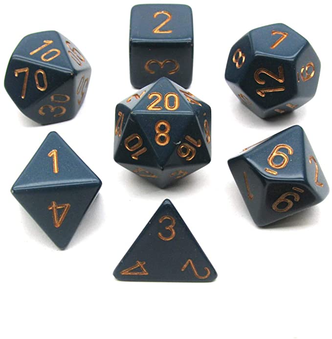 Chessex - Polyhedral 7 Sided Dice Set - Opaque | Nerdhalla Games