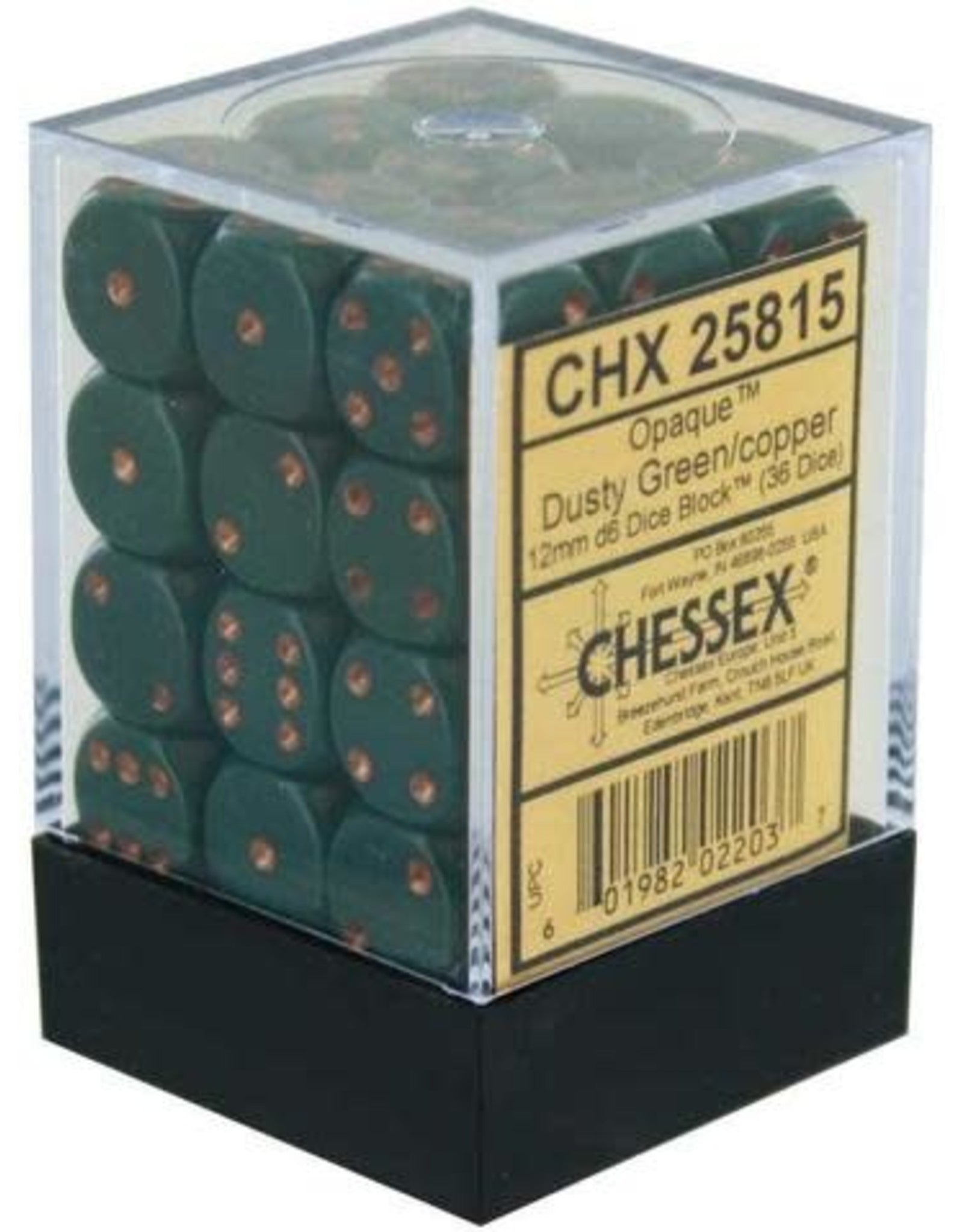 Chessex Dice - 12mm d6 Dice Block (36 Dice) | Nerdhalla Games