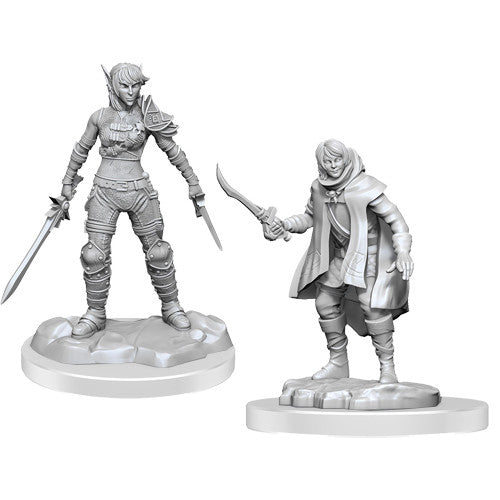 WizKids:  Nolzur's Marvelous Miniatures Wave #19 - Elf Rogue & Half- Elf Rogue Protege | Nerdhalla Games