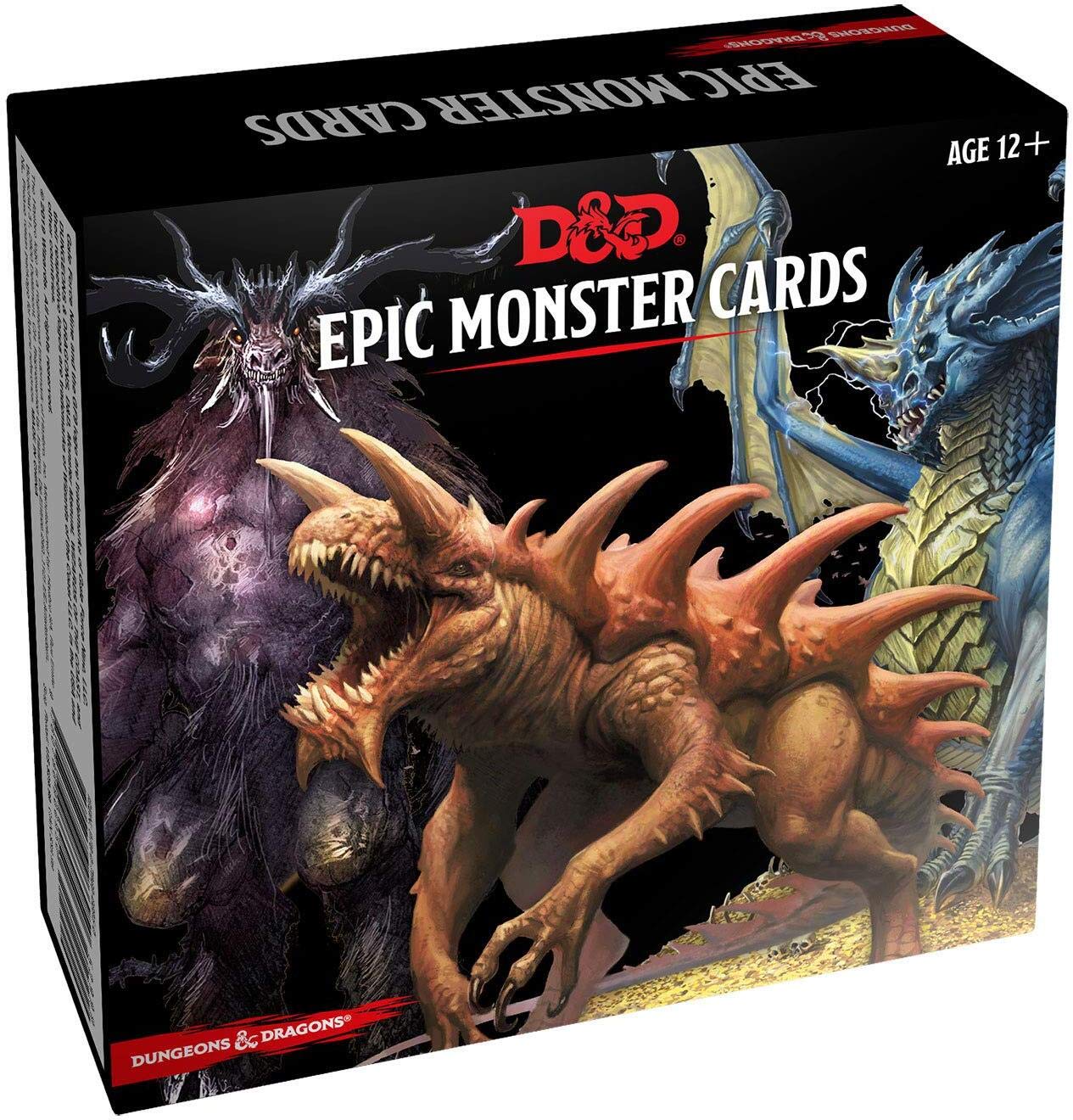 Dungeons & Dragons Monster Cards:  Epic Monster Cards | Nerdhalla Games