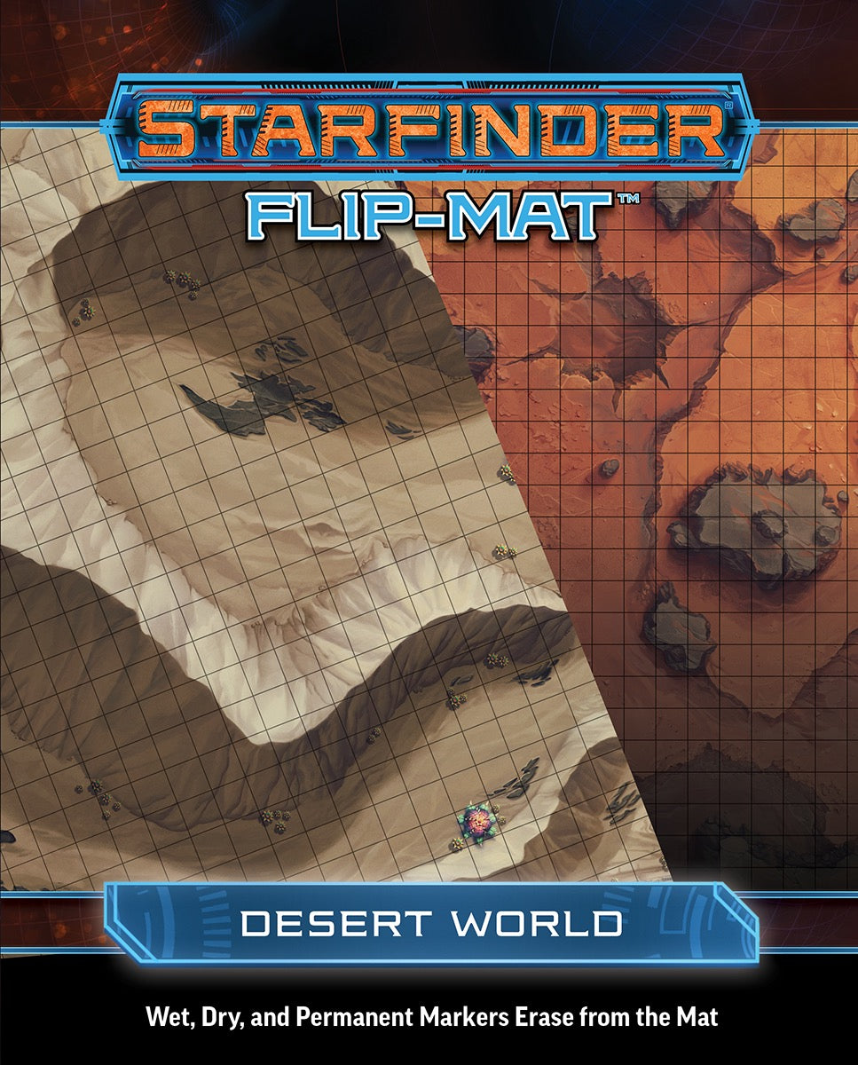 Starfinder Accessories:  Flip Mat: Desert | Nerdhalla Games