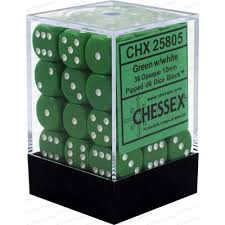 Chessex Dice - 12mm d6 Dice Block (36 Dice) | Nerdhalla Games