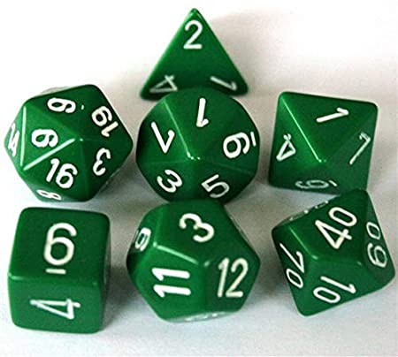 Chessex - Polyhedral 7 Sided Dice Set - Opaque | Nerdhalla Games