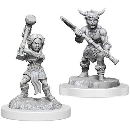 Wizkids:  Nolzur's Marvelous Miniatures Wave #18- Halfling Barbarian | Nerdhalla Games