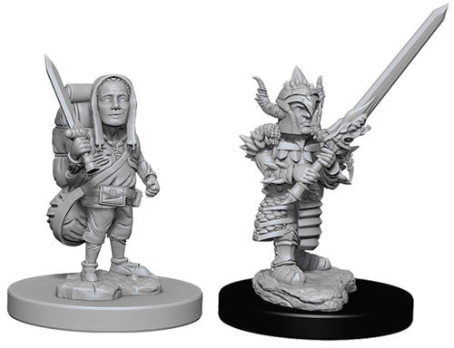 WizKids: Nolzur's Marvelous Miniatures Wave #6 - Halfling Male Fighter | Nerdhalla Games