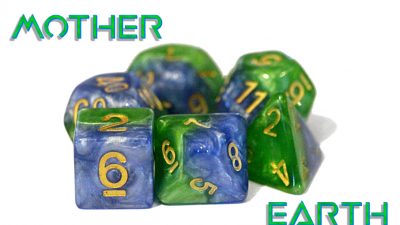 Gate Keeper Games Dice:  Mother Earth (Halfsies) | Nerdhalla Games