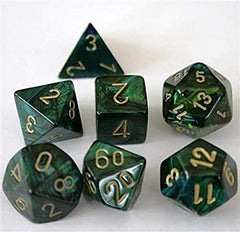 Chessex - Polyhedral 7 Sided Dice Set - Scarab | Nerdhalla Games