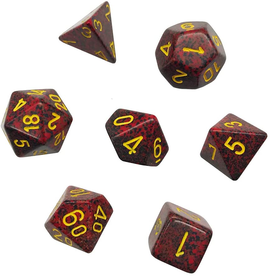 Chessex - Polyhedral 7 Sided Dice Set - Speckled | Nerdhalla Games