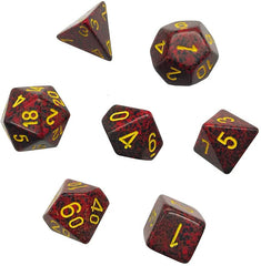 Chessex - Polyhedral 7 Sided Dice Set - Speckled | Nerdhalla Games