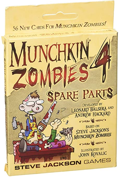 Munchkin:  Zombies 4 - Spare Parts - Card Pack | Nerdhalla Games