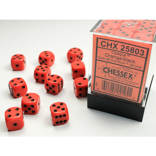 Chessex Dice - 12mm d6 Dice Block (36 Dice) | Nerdhalla Games