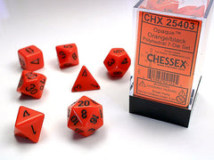 Chessex - Polyhedral 7 Sided Dice Set - Opaque | Nerdhalla Games