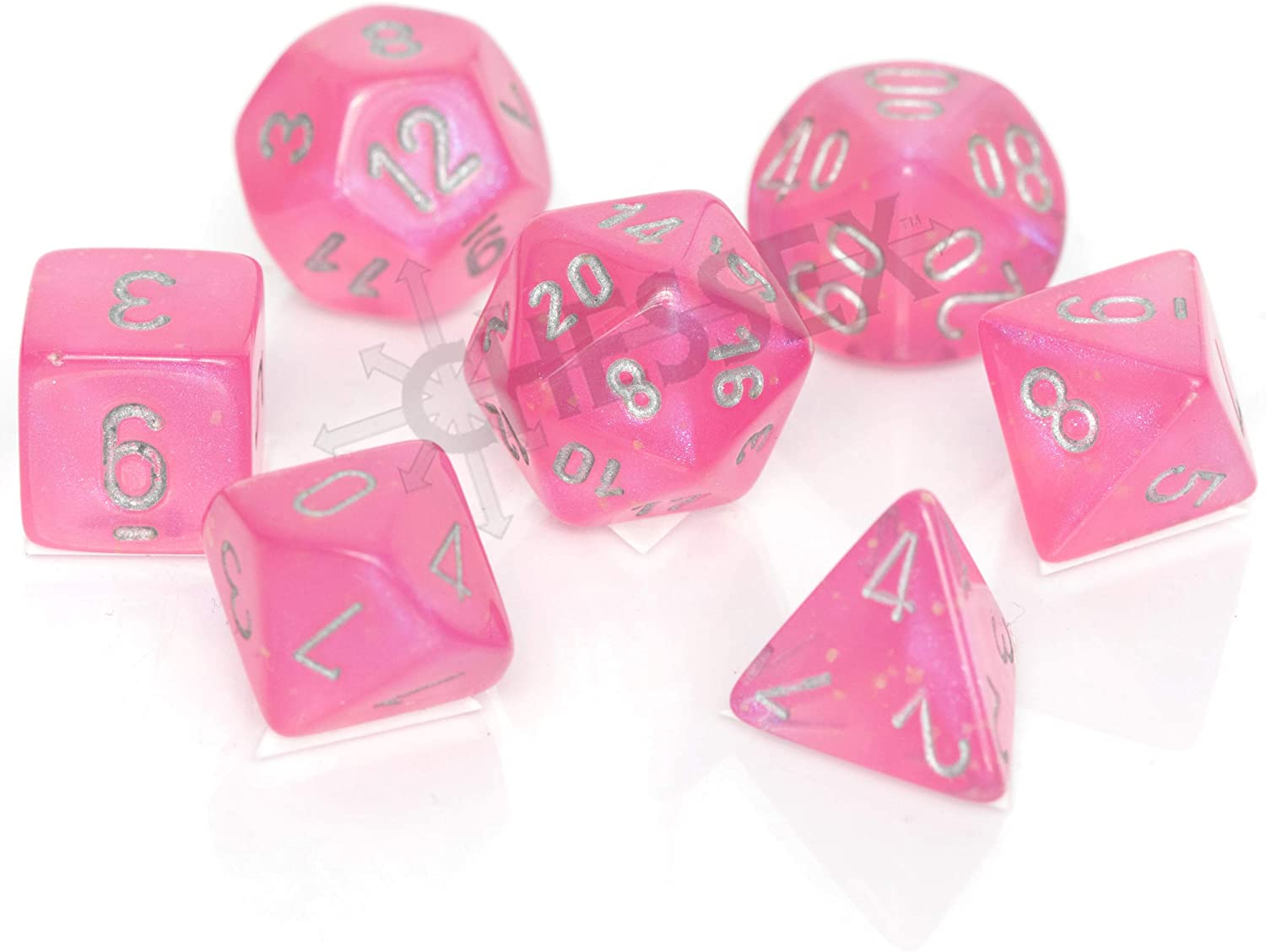 Chessex - Polyhedral 7 Sided Dice Set - Borealis | Nerdhalla Games