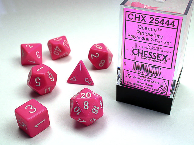 Chessex - Polyhedral 7 Sided Dice Set - Opaque | Nerdhalla Games