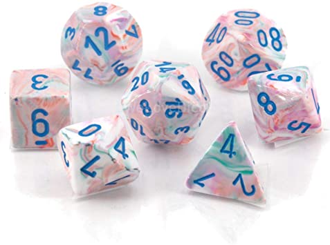 Chessex - Polyhedral 7 Sided Dice Set - Festive | Nerdhalla Games