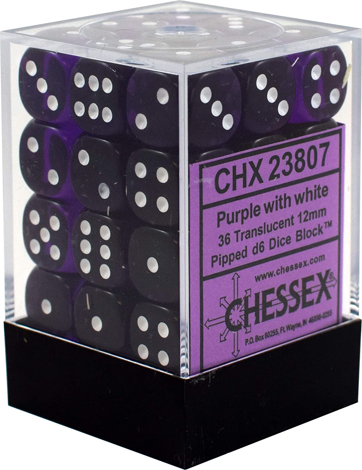 Chessex Dice - 12mm d6 Dice Block (36 Dice) | Nerdhalla Games