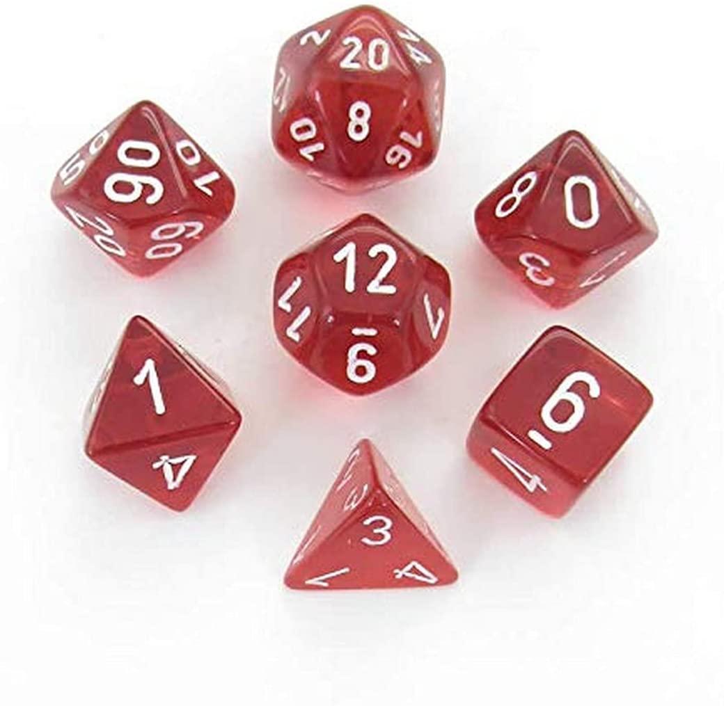 Chessex - Polyhedral 7 Sided Dice Set - Frosted | Nerdhalla Games