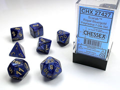 Chessex - Polyhedral 7 Sided Dice Set - Scarab | Nerdhalla Games