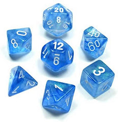 Chessex - Polyhedral 7 Sided Dice Set - Borealis | Nerdhalla Games