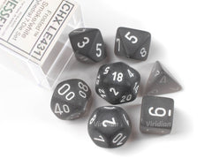 Chessex - Polyhedral 7 Sided Dice Set - Frosted | Nerdhalla Games