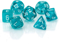 Chessex - Polyhedral 7 Sided Dice Set - Translucent | Nerdhalla Games