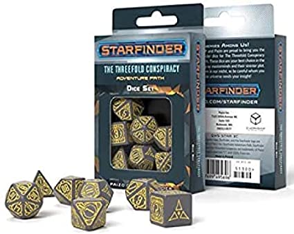 Starfinder Accessories: Dice - The Threefold Conspiracy | Nerdhalla Games