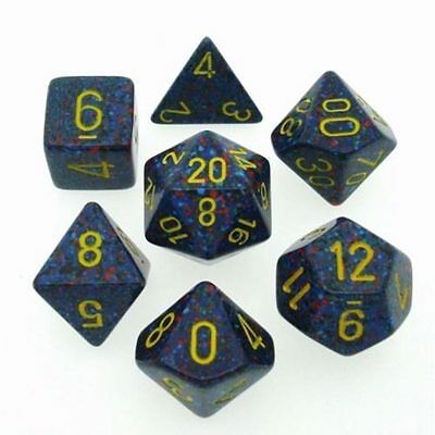 Chessex - Polyhedral 7 Sided Dice Set - Speckled | Nerdhalla Games