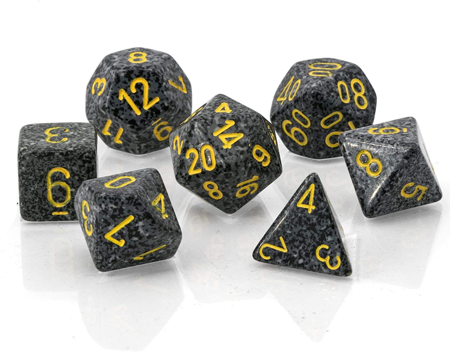 Chessex - Polyhedral 7 Sided Dice Set - Speckled | Nerdhalla Games