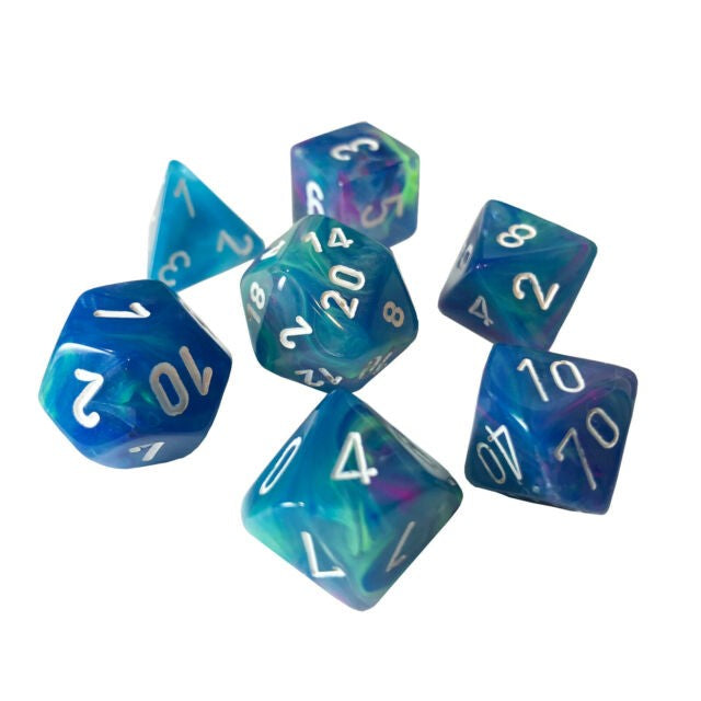 Chessex - Polyhedral 7 Sided Dice Set - Festive | Nerdhalla Games