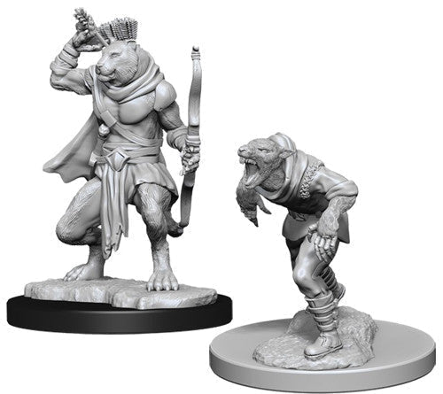 WizKids: Nolzur's Marvelous Miniatures Wave #11 - Wererat & Weretiger | Nerdhalla Games