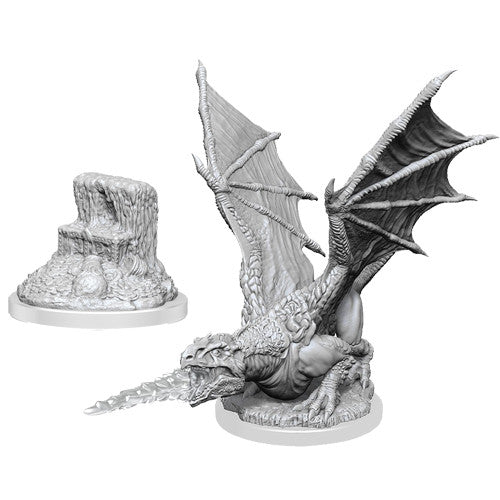 WizKids: Nolzur's Marvelous Miniatures Wave #19 - White Dragon Wyrmling | Nerdhalla Games