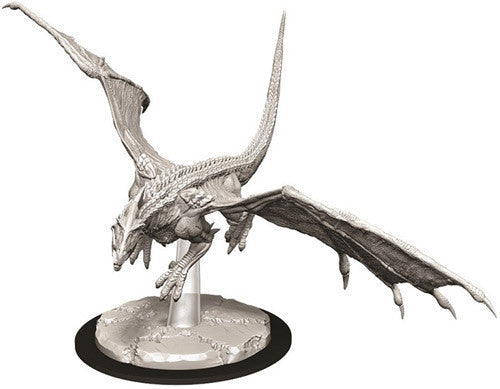 WizKids: Nolzur's Marvelous Miniatures Wave #9 - Young White Dragon | Nerdhalla Games