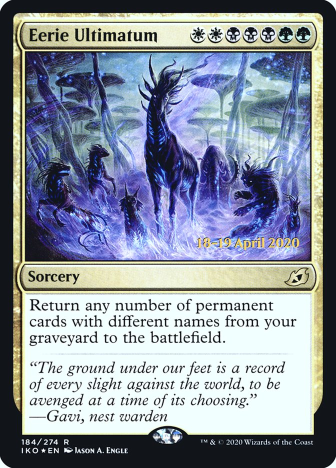 Eerie Ultimatum  [Ikoria: Lair of Behemoths Prerelease Promos] | Nerdhalla Games