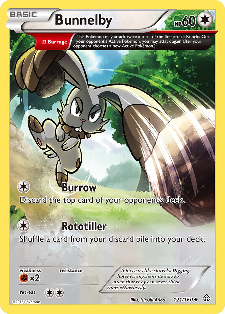 Bunnelby (121/160) [XY: Primal Clash] | Nerdhalla Games