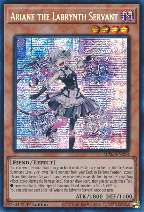 Ariane the Labrynth Servant [MP23-EN228] Prismatic Secret Rare | Nerdhalla Games