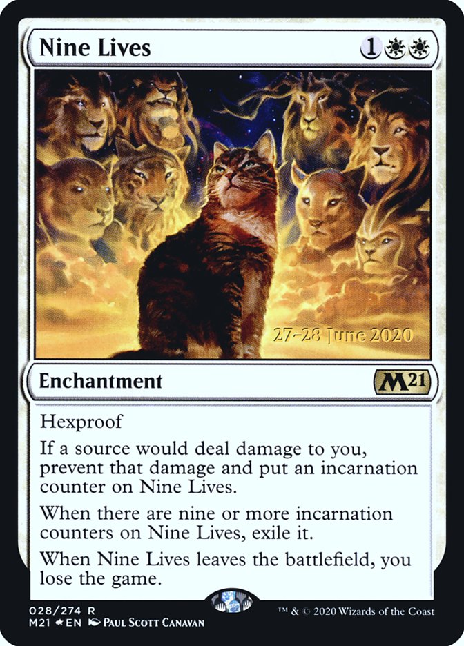 Nine Lives  [Core Set 2021 Prerelease Promos] | Nerdhalla Games