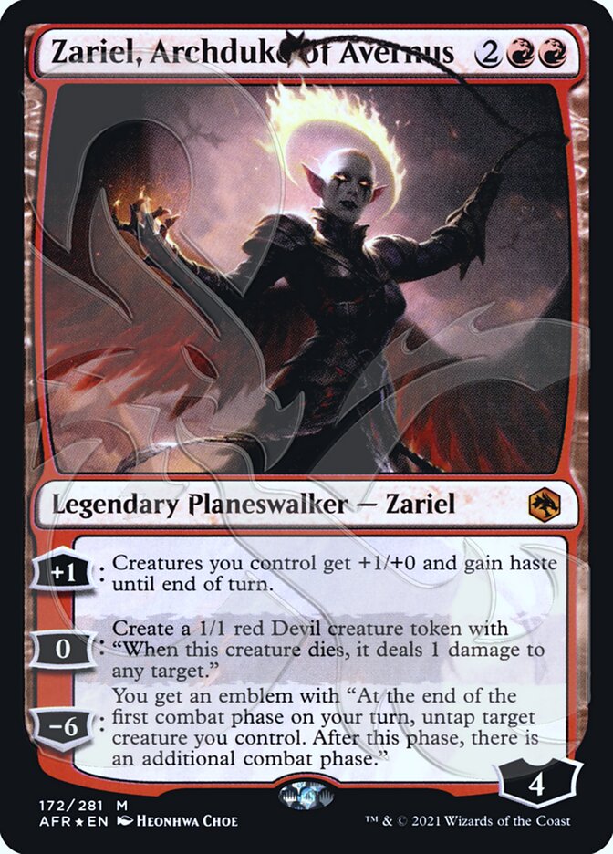 Zariel, Archduke of Avernus (Ampersand Promo) [Dungeons & Dragons: Adventures in the Forgotten Realms Promos] | Nerdhalla Games